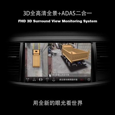自卸式卡车DumpTruck 360全景监视系统+ADAS